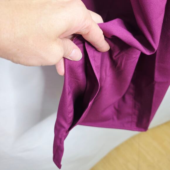 Wonder Wink Women's 4-Pocket V-Neck Short Sleeve Scrub Top #6319 Wine Color 5XL - Picture 6 of 15